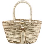 Woven leather bag, Anya Hindmarch.