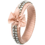 Silk–and–crystal bangle, Stacey Lapidus.