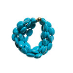 Sterling-silver bracelet with turquoise beads, M+J Savitt.