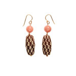 Raffia drop earrings, Wendy Mink Jewelry.