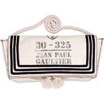 Cotton canvas bag with rope handle, Jean-Paul Gaultier.
