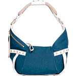 Canvas-and-leather bag with rope, Kenneth Cole New York.
