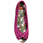 Braided leather open-toe flats, BC Footwear.