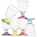 4½-inch-tall wineglasses, Soleil de Provence.