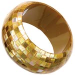 Mosaic shell bangle, Arden B..
