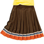 Cotton-and-silk skirt, In the Now.
