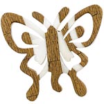 Wood-and-bone pin, Pono by Joan Goodman.