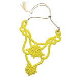 Beaded silk-satin necklace, Echo.