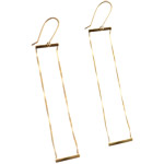 14kt-gold drop earrings, Lana Jewelry.