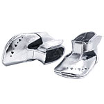Silver booties, Estella.