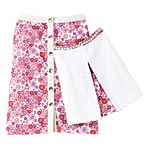 Cotton skirt and girls skirt (sizes 2 to 8 years), Lucy Sykes New York.