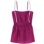Silk camisole with lace trim
, Old Navy