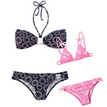 Hipster suit and girls bikini (sizes 6 to 16 years), Seafolly.