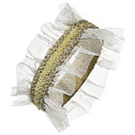Bracelet of tulle and sequins, Stacy Lapidus.