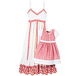 Linen eyelet dress and girls cotton dress (sizes 2 to 6 years), Tocca.