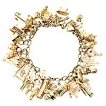 14kt gold mother-and-child bracelet, Tracey Zabar.