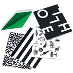 Black and White Story stationery (five each of four designs), Kate Spade.