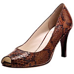 Python peep-toe pump, O by Oscar de la Renta.