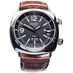 Stainless steel with crocodile strap, Panerai Radiomir.