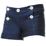 Cotton-linen shorts, A. Cheng.