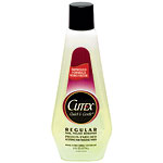 Quick & Gentle nail polish remover, Cutex.
