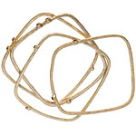 Metal bracelets with crystals, Sigrid Olsen.