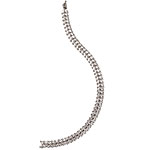 Bracelet of sterling silver and marquise-cut cubic zirconia, Fauxsie by Baby Doll Gems.