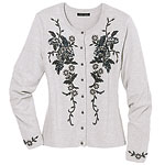 Nylon-rayon cardigan, Anne Klein New York.