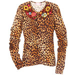 Wool-nylon cardigan, Blumarine.