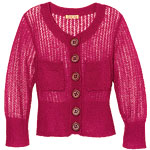 Mohair with wood buttons cardigan, Jessie May.