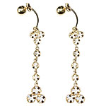 14kt gold and cubic zirconia earrings, Accessor-Eyes.