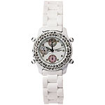 Mother-of-pearl with Austrian crystals watch, Agatha Paris.