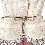 Gold metal belt, Alberta Ferretti.