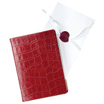 Embrossed leather Journal, Dooney & Bourke.