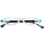 White and turquoise Glasses, Frames by Theo.