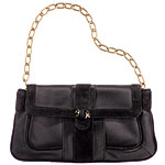 Satin bag, J. Crew.