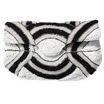 Glass-beaded clutch, J. Crew.