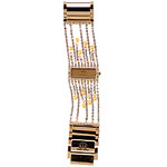 Gold tone bracelet with Swarovski crystals, JLO by Jennifer Lopez.