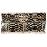 Metallic python Bag, Rafe.