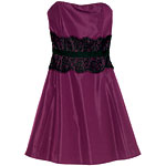 Taffeta dress with lace waist, Behnaz Sarafpour.