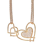 18kt gold necklace with diamonds, Vera Wang.