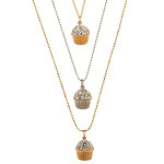 Cupcake necklace, Emma Jane and Tan for Jennifer Kaufman, Emma Jane and Tan for Jennifer Kaufman.