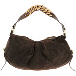 Suede hobo bag, DKNY.