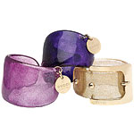 Celluloid cuff bracelets, Gucci.