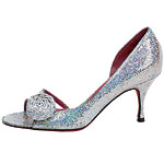 Glitter-and-leather heels, Jean-Michel Cazabat.