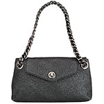 Embellished leather handbag, Moschino.
