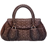 Leather handbag, Prada.