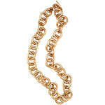 Wood link necklace with copper finish, Viktoria Hayman.