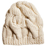 Cashmere knit cap, Burberry.