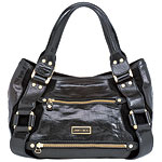 Leather-and-suede bag, Jimmy Choo.